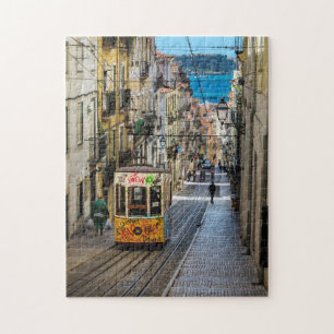 Traditionele Lissabon-tram Legpuzzel
