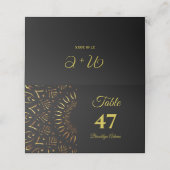 Traditionele mandala klassieke elegante luxe bruil (Buitenkant ongevouwen)