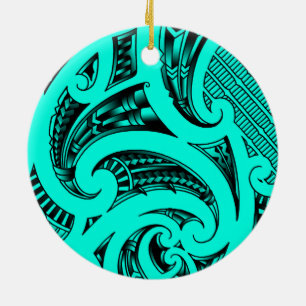 Traditionele Maori Kirituhi-kunst uit Nieuw-Zeelan Keramisch Ornament