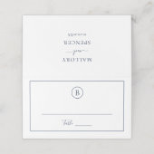 Traditionele Marine Blauw Elegante Huwelijk (Buitenkant ongevouwen)