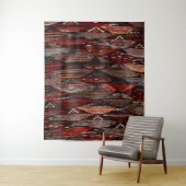 traditionele Marokkaanse Berberkunst Wandkleed (In situ)