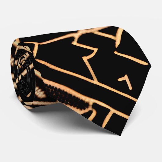 Traditionele Marokkaanse textuur minimaal patroon Stropdas (Opgerold)