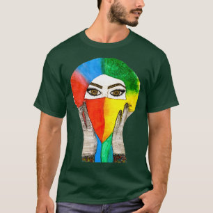 Traditionele Marokkaanse vrouwen en Marokkaanse cu T-shirt