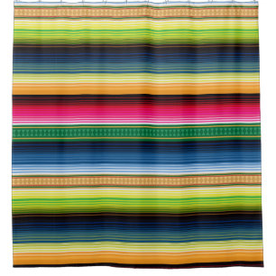 Traditionele Mexicaanse Blanket Serape Douchegordijn
