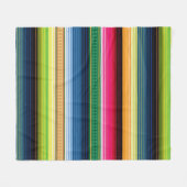 Traditionele Mexicaanse Blanket Serape Fleece Deken (Voorkant (Horizontaal))