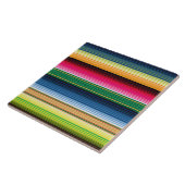 Traditionele Mexicaanse Blanket Serape Tegeltje (Zijkant)