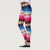 Traditionele Mexicaanse deken gestreepte Leggings (Links)
