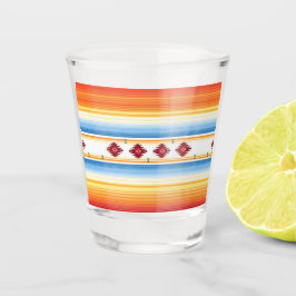 Traditionele Mexicaanse serape deken Shot Glas
