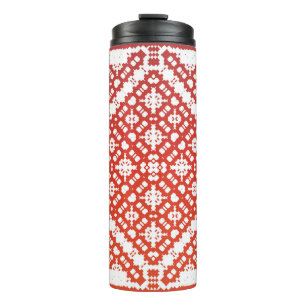 Traditionele mexicaanse talavera. Modern ontwerp Thermosbeker