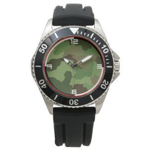 Traditionele militaire camouflage. horloge