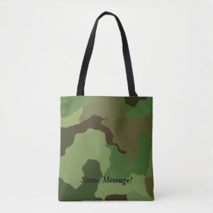 Traditionele militaire camouflage tote bag