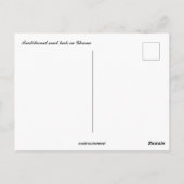 Traditionele modderhutten in Ghana Briefkaart (Achterkant)