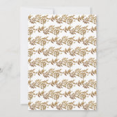 Traditionele Monogram Crest Classic Elegante Bruil Kaart (Achterkant)