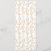 Traditionele Monogram Crest Classic Elegante Bruil Programma (Achterkant)