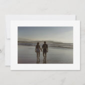 Traditionele Monogram Crest Classic Elegante Bruil Save The Date (Achterkant)