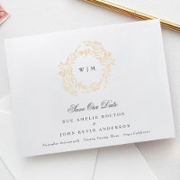Traditionele Monogram Crest Classic Elegante Bruil