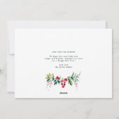 Traditionele Monogram Groene krans fotocollage Feestdagenkaart (Achterkant)