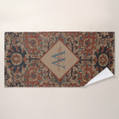 Traditionele monogrammen oost-Perzisch Patroon Badhanddoek (Badhanddoek)