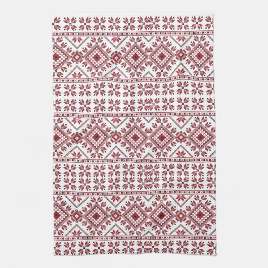 Traditionele Motif, Roemeens traditioneel Motif T- Theedoek (Verticaal)