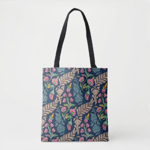 Traditionele Mughal Allover Designart, patroon, fl Draagtas