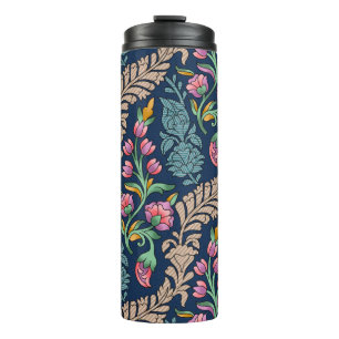 Traditionele Mughal Allover Designart, patroon, fl Thermosbeker