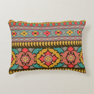 Traditionele Mughal Border Designart, etnisch, fab Accent Kussen