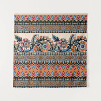 Traditionele Mughal Border Designart, naadloos, na