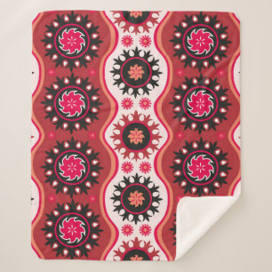 Traditionele naadloze oosterse versiering sherpa deken