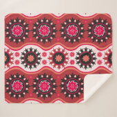 Traditionele naadloze oosterse versiering sherpa deken (Voorkant (horizontaal))