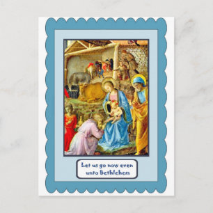 Traditionele nativiteit briefkaart