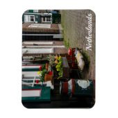 Traditionele nederlandse klompen op straat magneet (Verticaal)