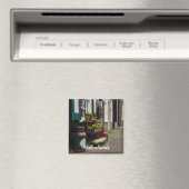 Traditionele nederlandse klompen op straat magneet (Insitu (Vaatwasser))