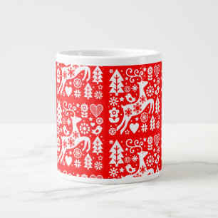 Traditionele Nordic Christmas Decor Extra Grote Beker
