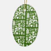 Traditionele Nordic Christmas Decor Keramisch Ornament (Links)
