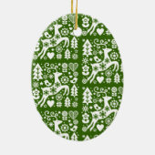 Traditionele Nordic Christmas Decor Keramisch Ornament (Achterkant)