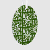 Traditionele Nordic Christmas Decor Ornament (voorkant)