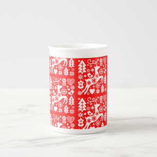 Traditionele Nordic Christmas Decor Porselein Kop