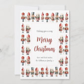 Traditionele Notenkraker Kerst Vakantie kaart (Voorkant)