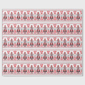 Traditionele Oekraïense borduurmeisjes Cadeaupapier (Vlak)