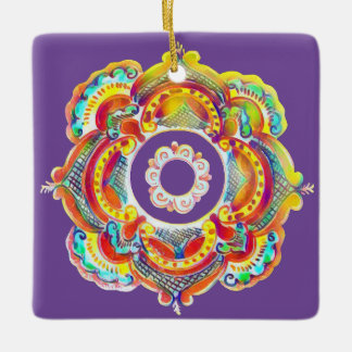 Traditionele oekraïnse folkdecor keramisch ornament