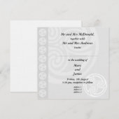 Traditionele officiële uitnodiging voor een Keltis (Voorkant / Achterkant)