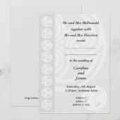 Traditionele officiële uitnodiging voor een Keltis (Voorkant / Achterkant)