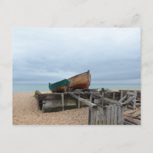 Traditionele open Vissen boten Briefkaart