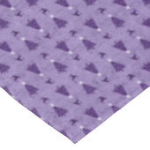 Traditionele Paarse kerstbomen en rendieren Tafelkleed (Gekanteld)