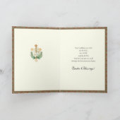 Traditionele paasbeugel feestdagen kaart (Binnen)