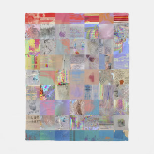 Traditionele Patchwork Geometrische Huisdecoratie Fleece Deken