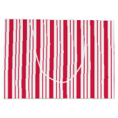 Traditionele Peppermint Striped Gift Bag Large Cadeauzakje (Achterkant)