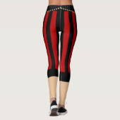 Traditionele Pirate Pants Red Black Leggings (Achterkant)