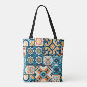 Traditionele  portugese decoratieve kleur tot draagtas (Achterkant)