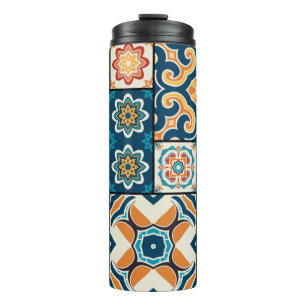 Traditionele portugese decoratieve kleur tot thermosbeker